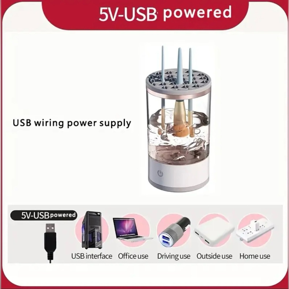Makeup Brush Cleaner USB Plug Portable Electric - Picture 6 of 9